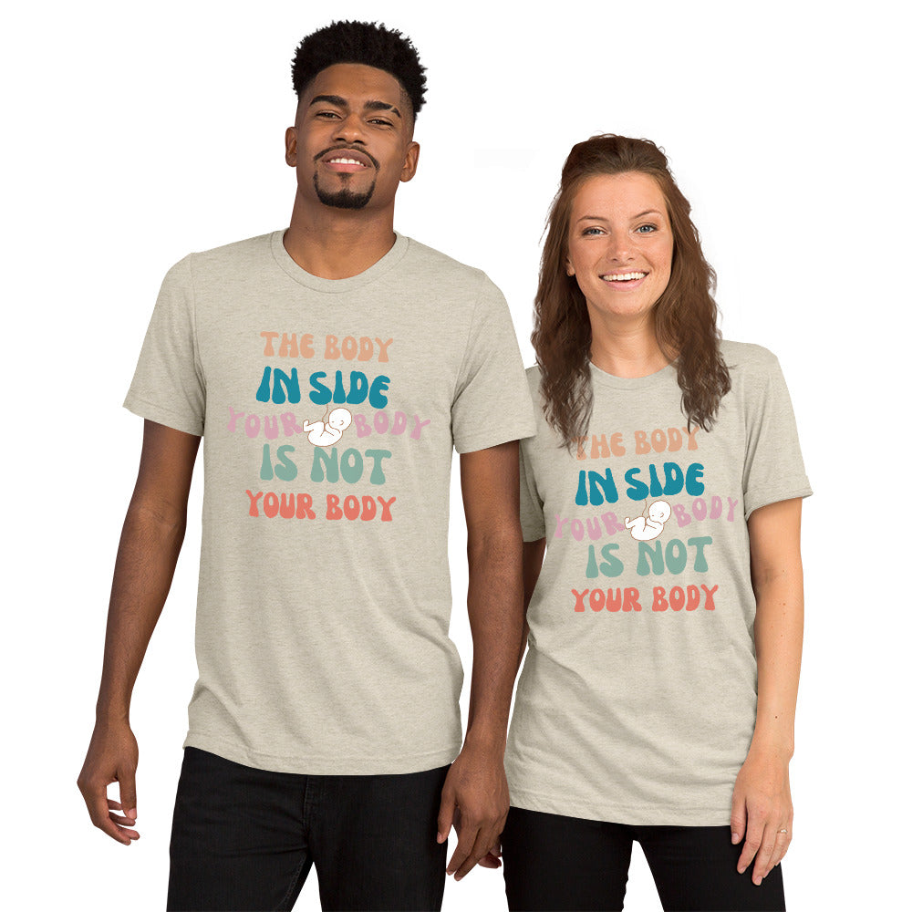 Not Your Body - Unisex Tri Blend T-Shirt